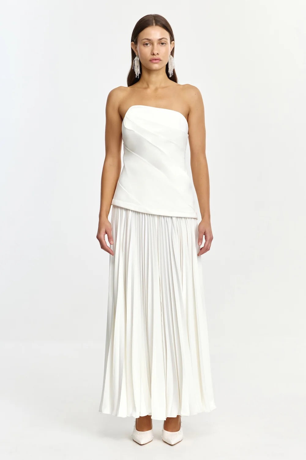 Acler Harden Maxi Dress - Ivory