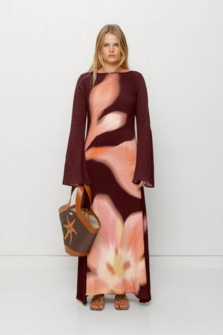 The Wolf Gang Leona Maxi Dress - Cocoa Flower