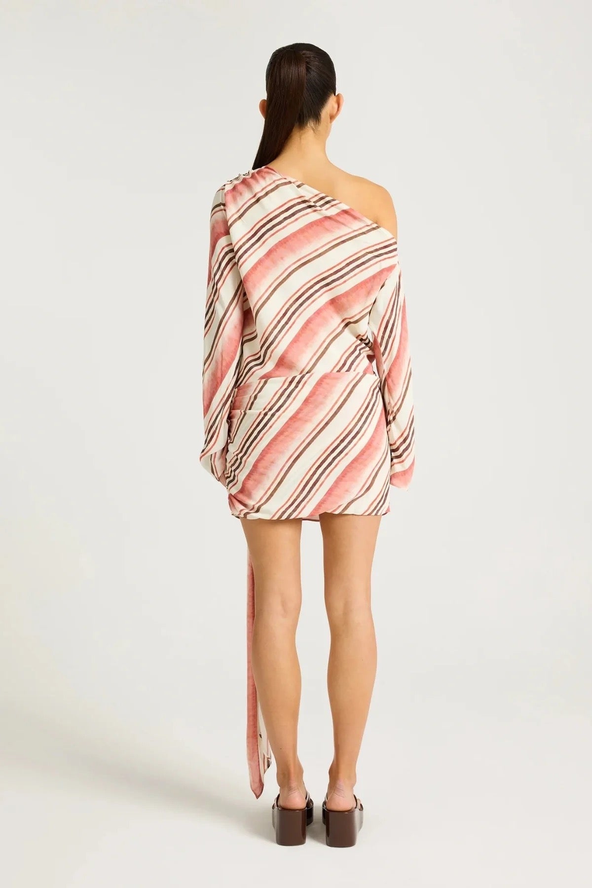 Benni Daya Mini Dress - Melon Stripe