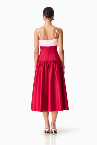Elliatt June Gown - Red & Pink