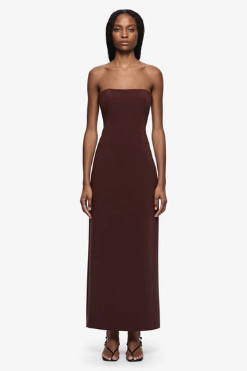 Bec & Bridge Romee Strapless Maxi Dress - Raisin