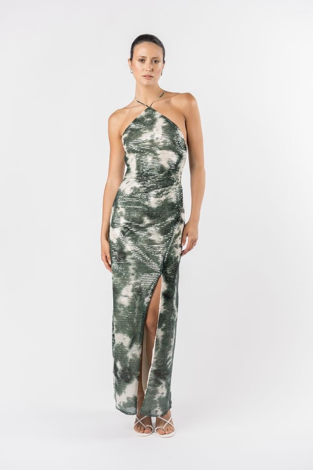 One Fell Swoop Yuki Maxi Dress - Midori Shibori