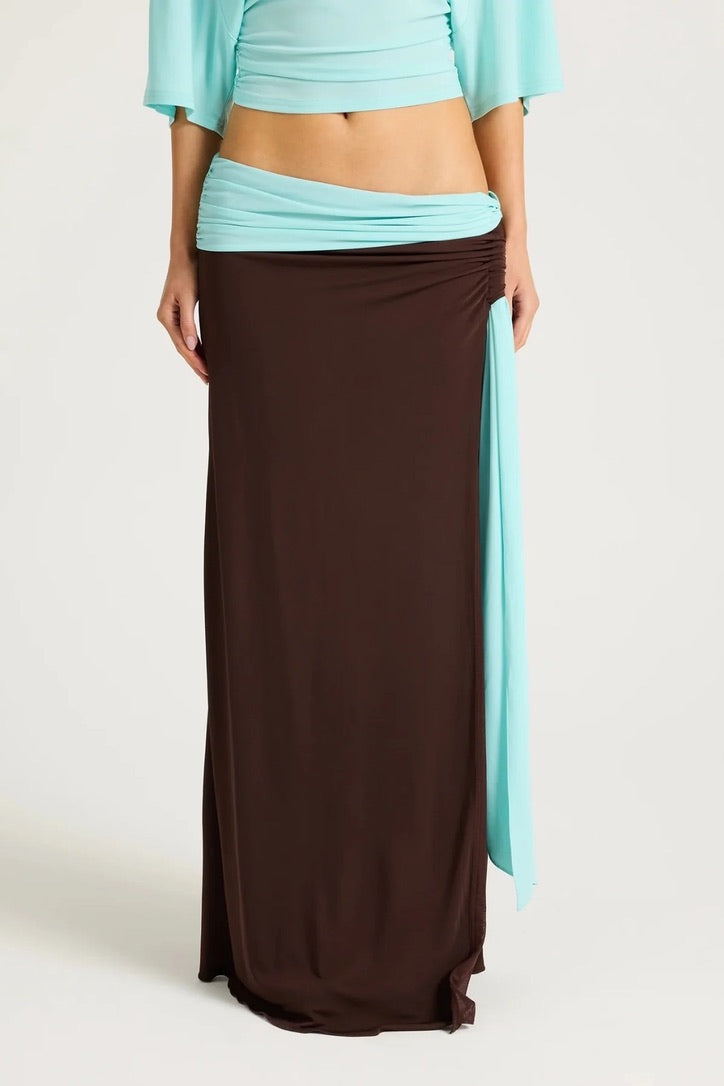 Benni Arlo Maxi Skirt - Choc Turquoise