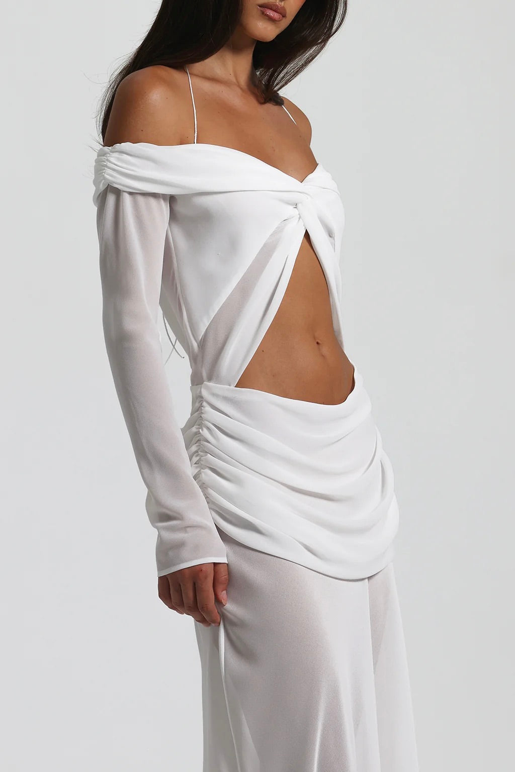Natalie Rolt Emily Gown - White