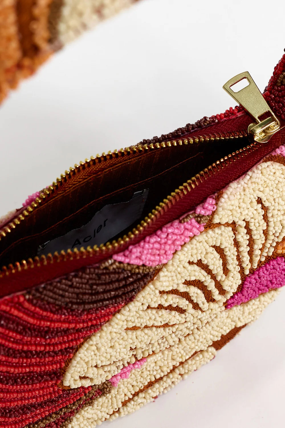 Acler Bead Birch Bag - Rouge Eclipse