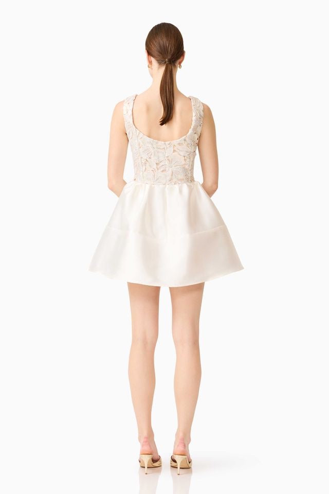 Elliatt Nicoletta Aline Mini Dress - White Gold