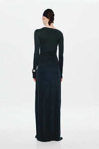 Misha Glacier Long Sleeve Dress - Black