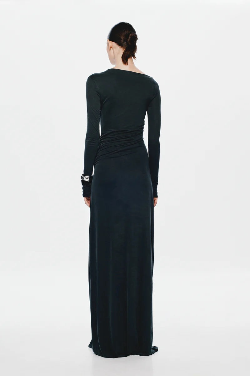 Misha Glacier Long Sleeve Dress - Black