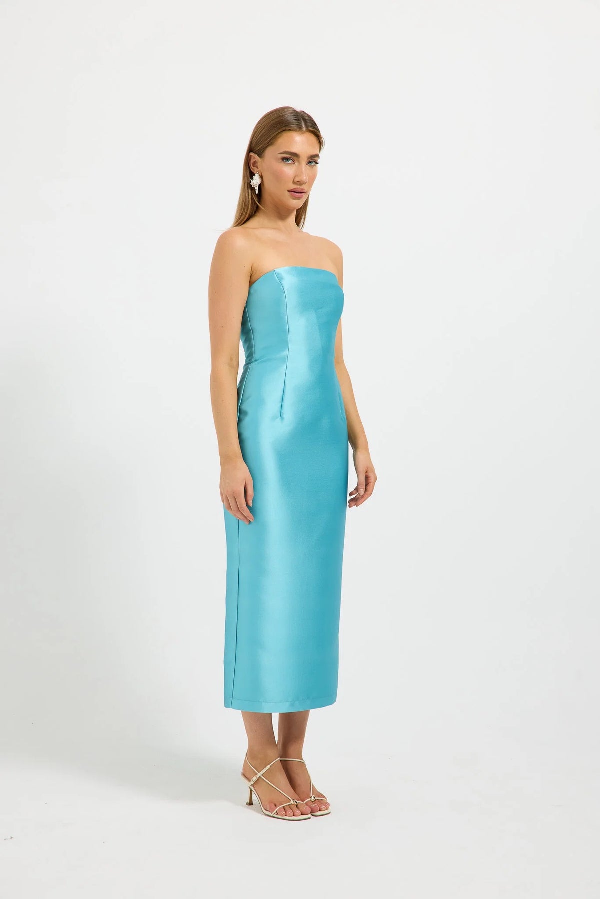 Pasduchas Pippa Fitted Midi Dress - Teal