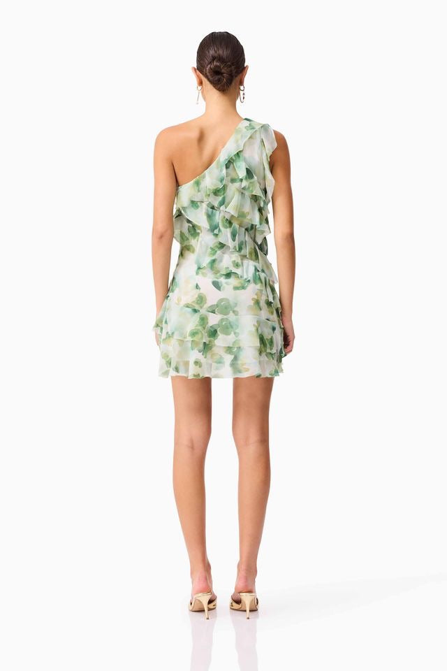 Elliatt Solene Mini Dress - Green Floral