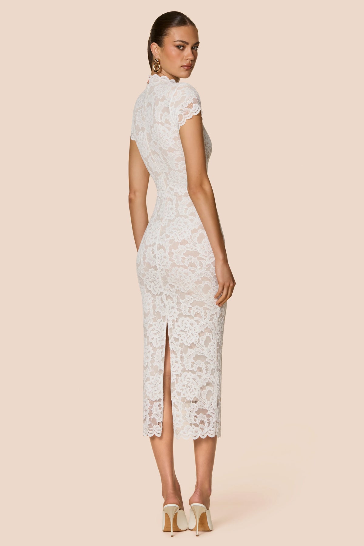 Nookie Alessia Midi Dress - Ivory