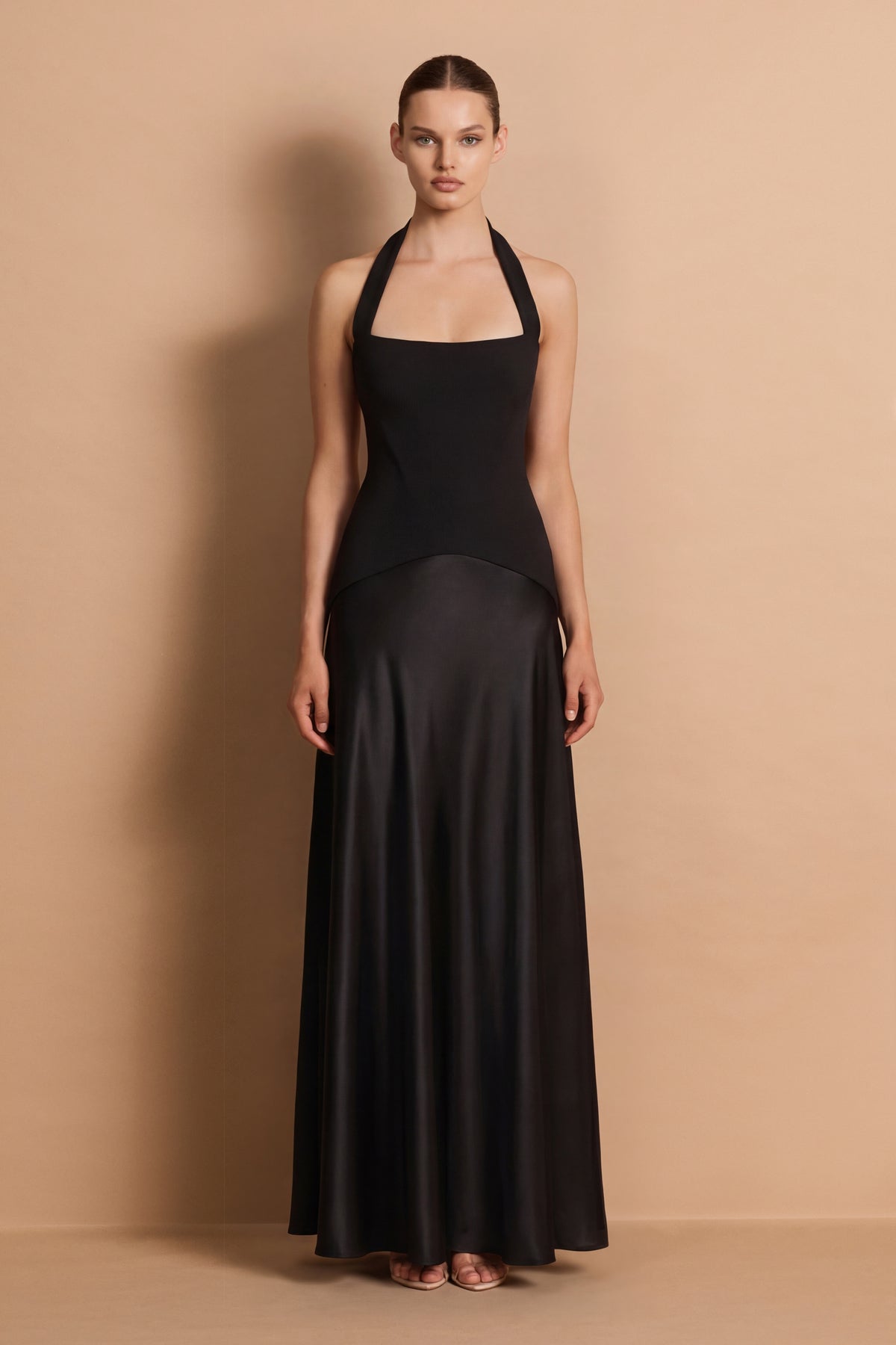 Nookie Alice Halter Maxi Dress - Black