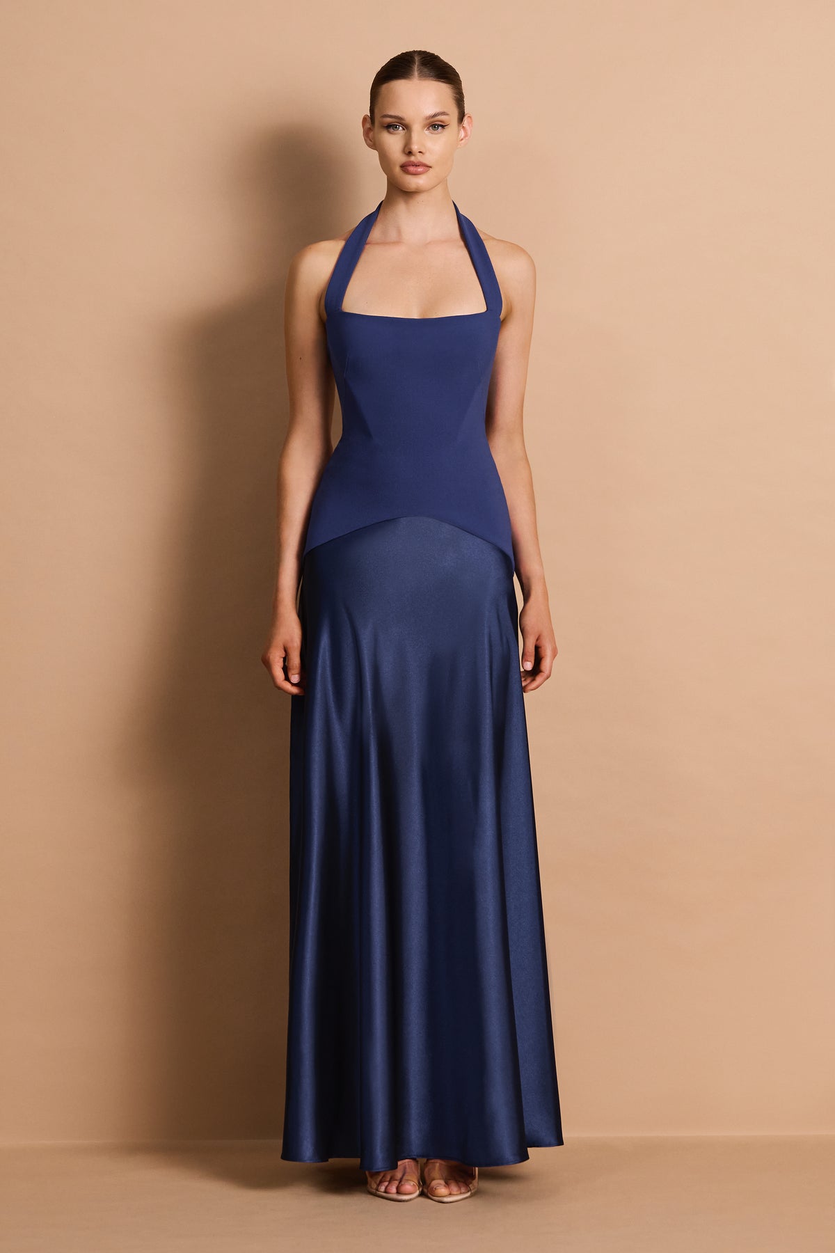 Nookie Alice Halter Maxi Dress - Navy