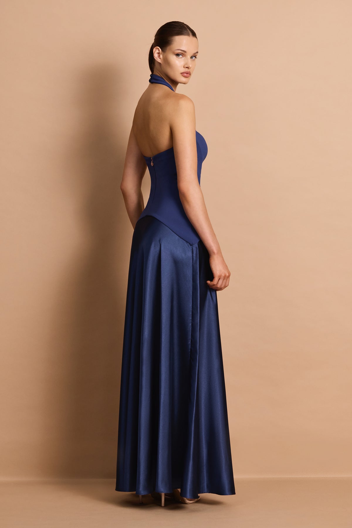Nookie Alice Halter Maxi Dress - Navy