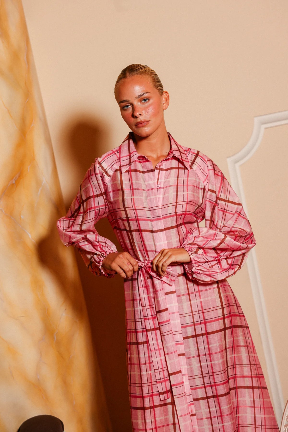Aston Studio Saskia Maxi Dress - Jaipur Check