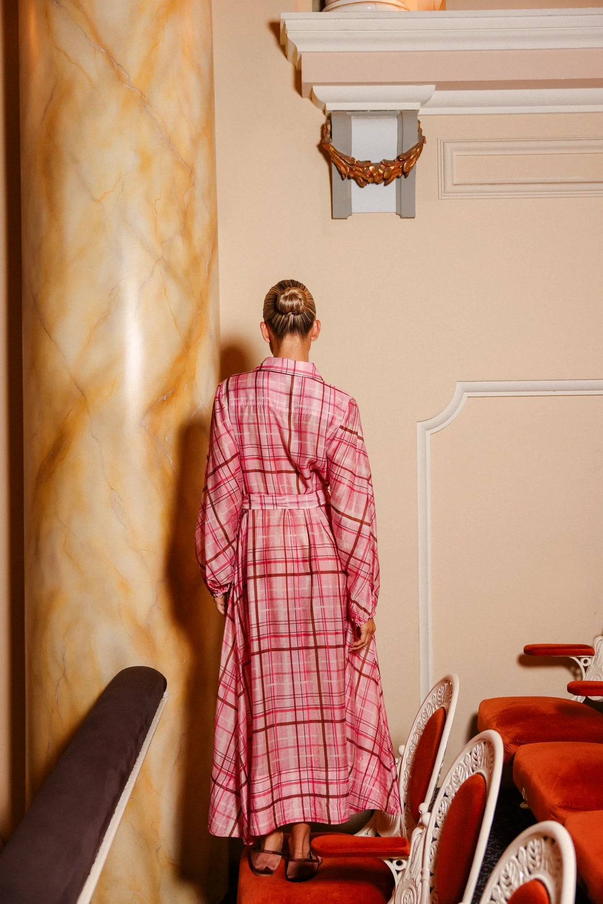 Aston Studio Saskia Maxi Dress - Jaipur Check
