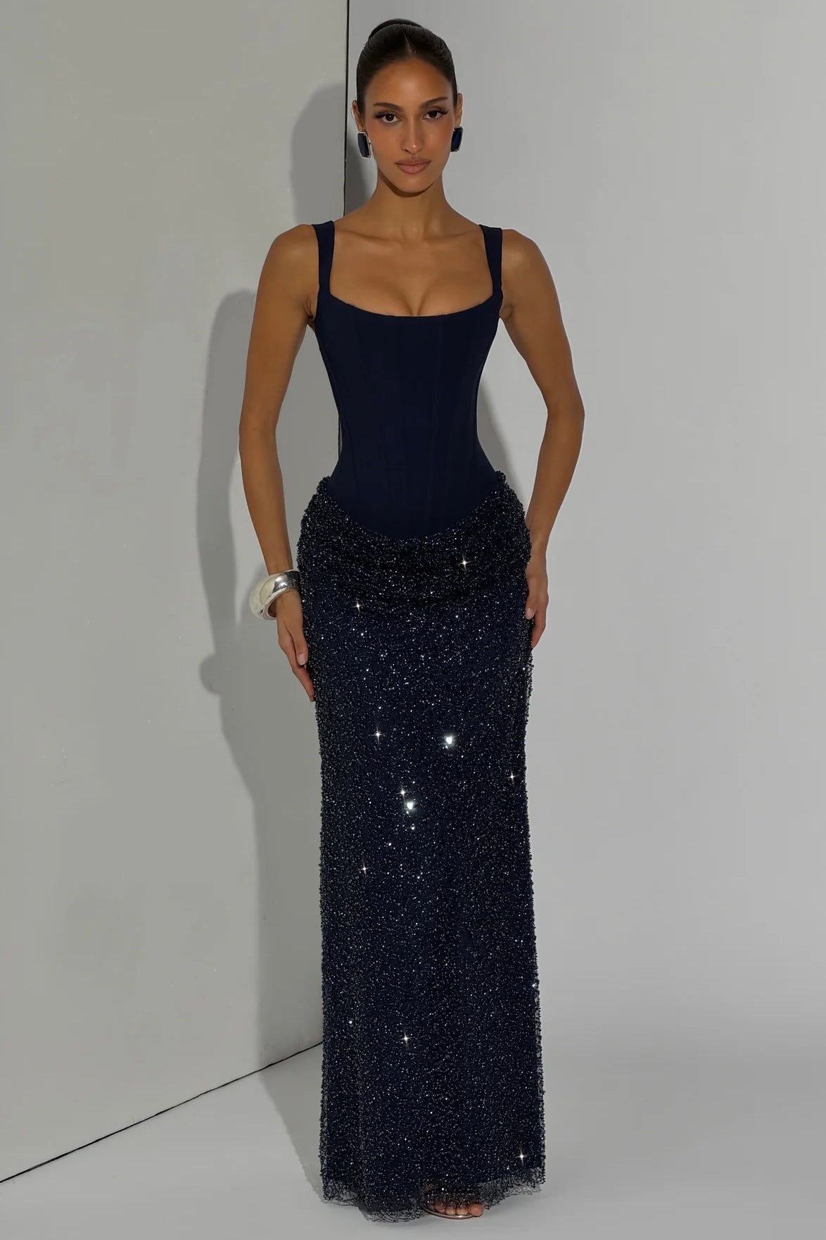 Babyboo Yeona Maxi Dress - Navy