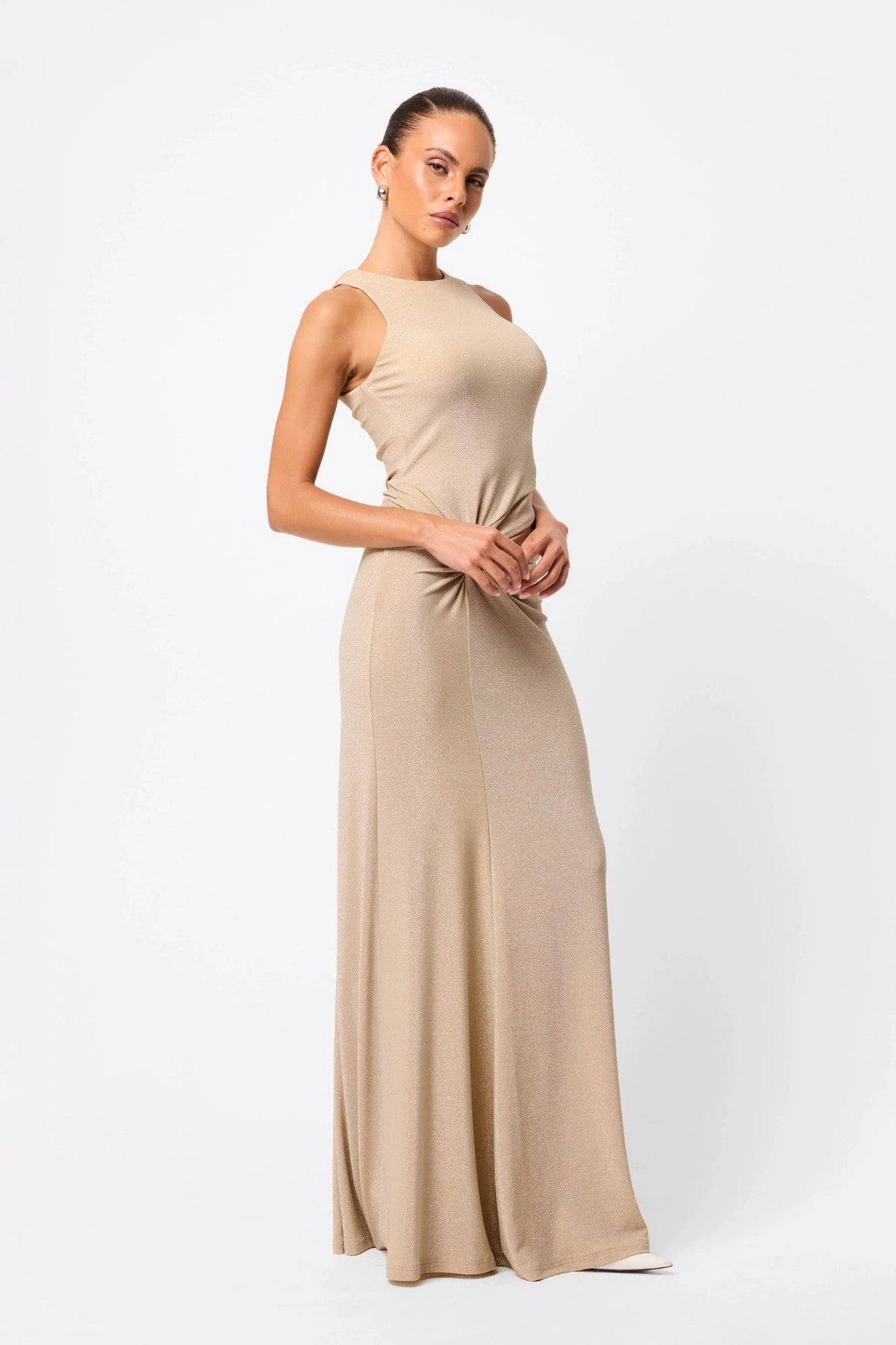 Mossman Adore You Maxi Dress - Gold - Dress Hire AU Mossman Adore You Maxi Dress - Gold - Dress Hire AU