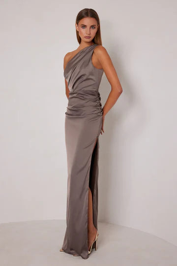 Elle Zeitoune Alanna Maxi Dress - Taupe