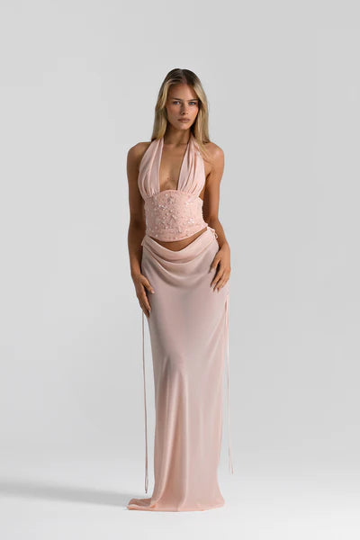 Natalie Rolt Bronte Top - Baby Pink