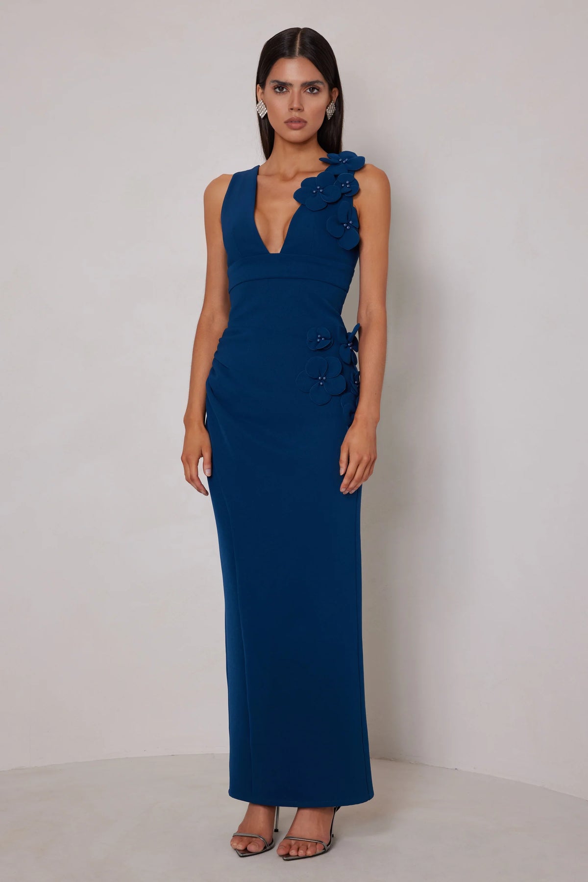 Elle Zeitoune Alyana Dress - Steel Blue