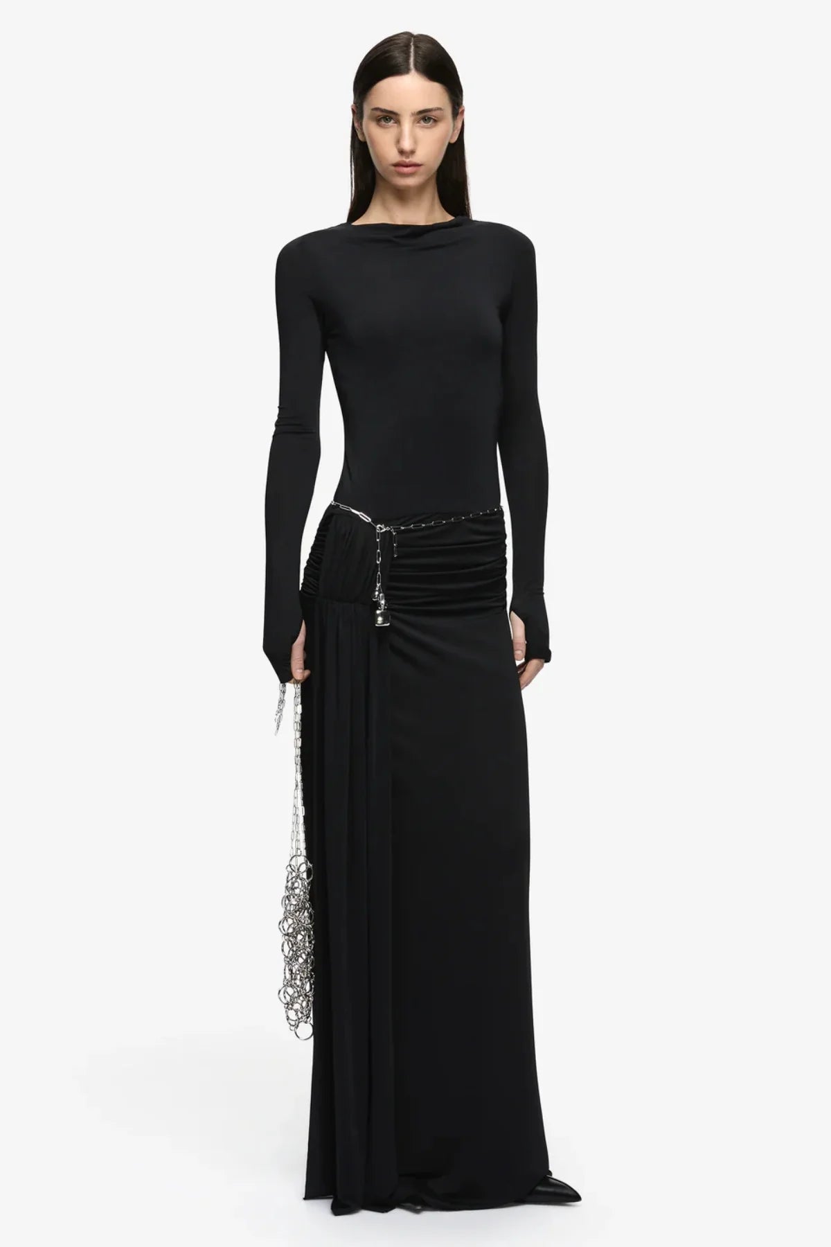 Bec & Bridge Andrea Long Sleeve Maxi Dress - Black