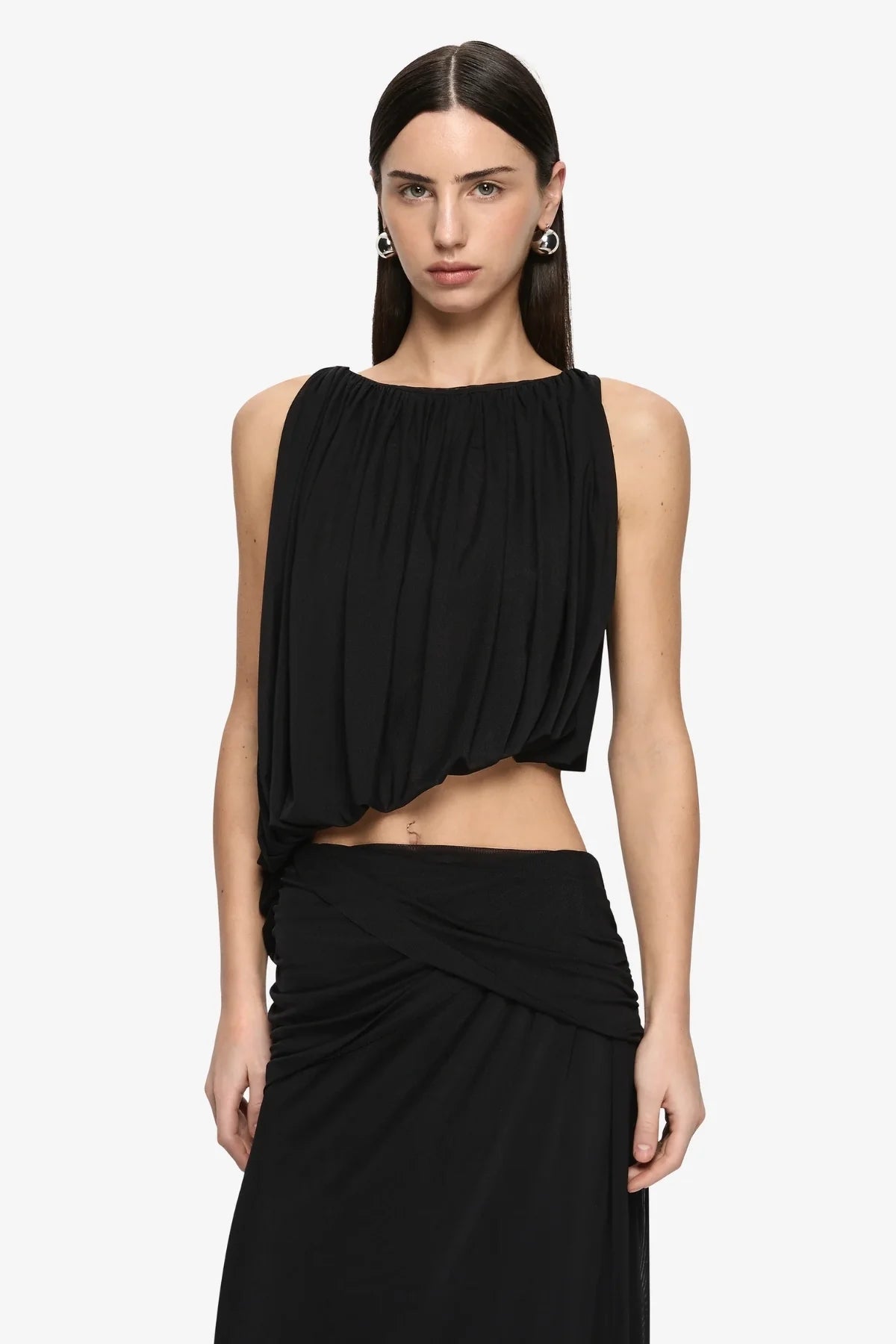 Bec & Bridge Anya Gathered Maxi Dress - Black