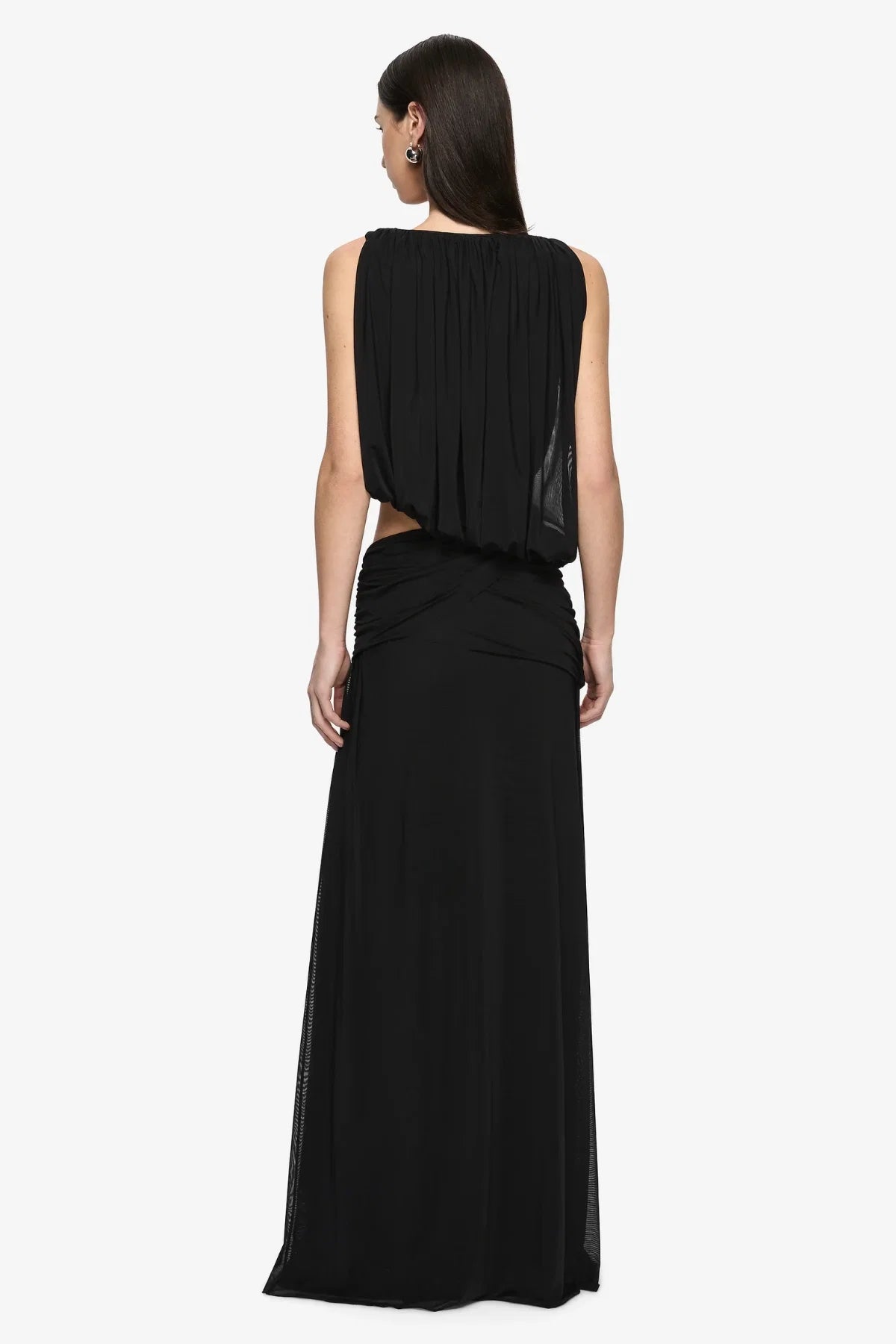 Bec & Bridge Anya Gathered Maxi Dress - Black