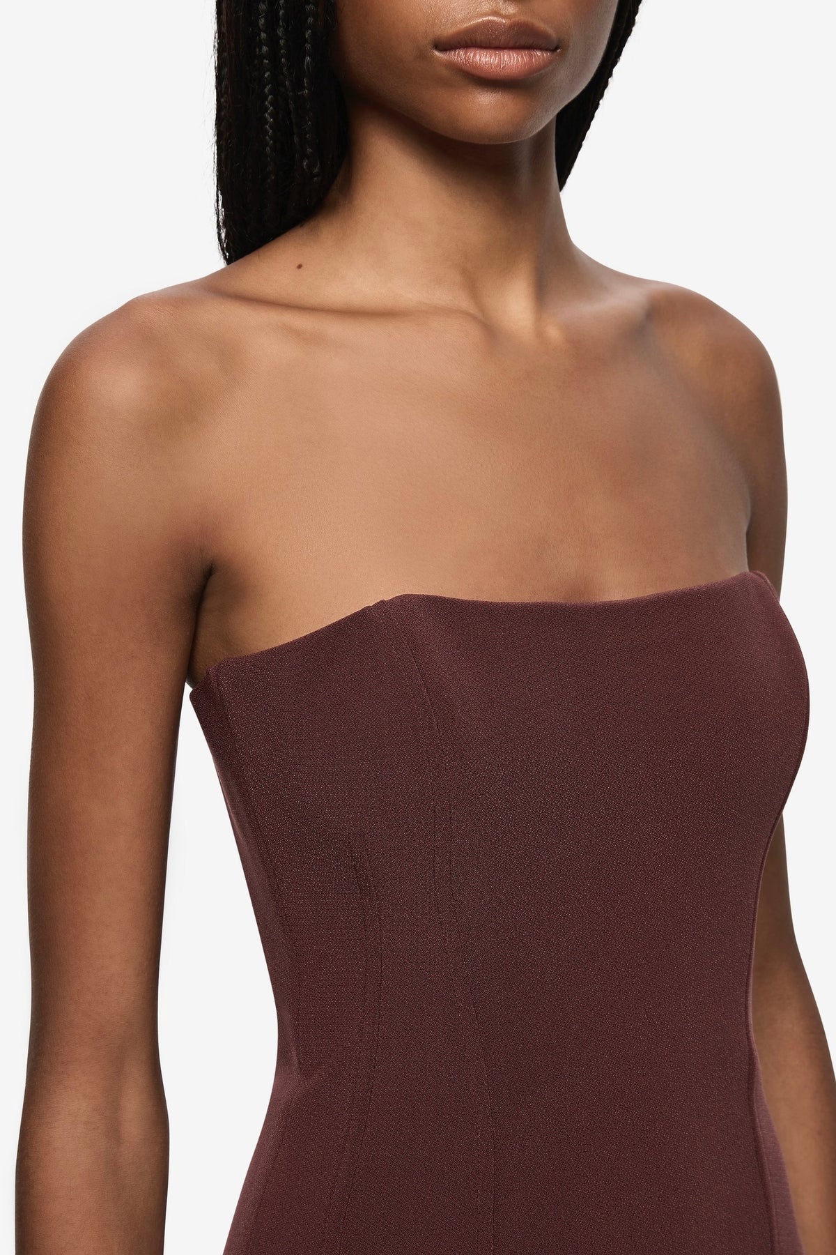 Bec & Bridge Romee Strapless Maxi Dress - Raisin