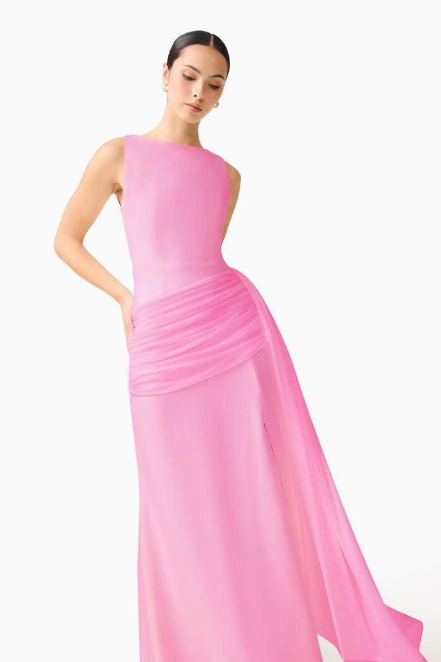 Elliatt Amelina Sash Gown - Pink