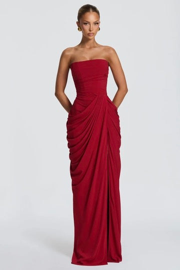 Babyboo Cyra Maxi Dress - Deep Red