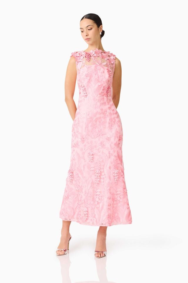 Elliatt Monique High Neck Gown - Pink