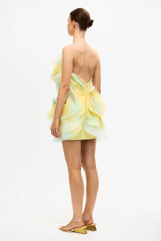 Acler Cotwall Mini Dress - Lemon Mist