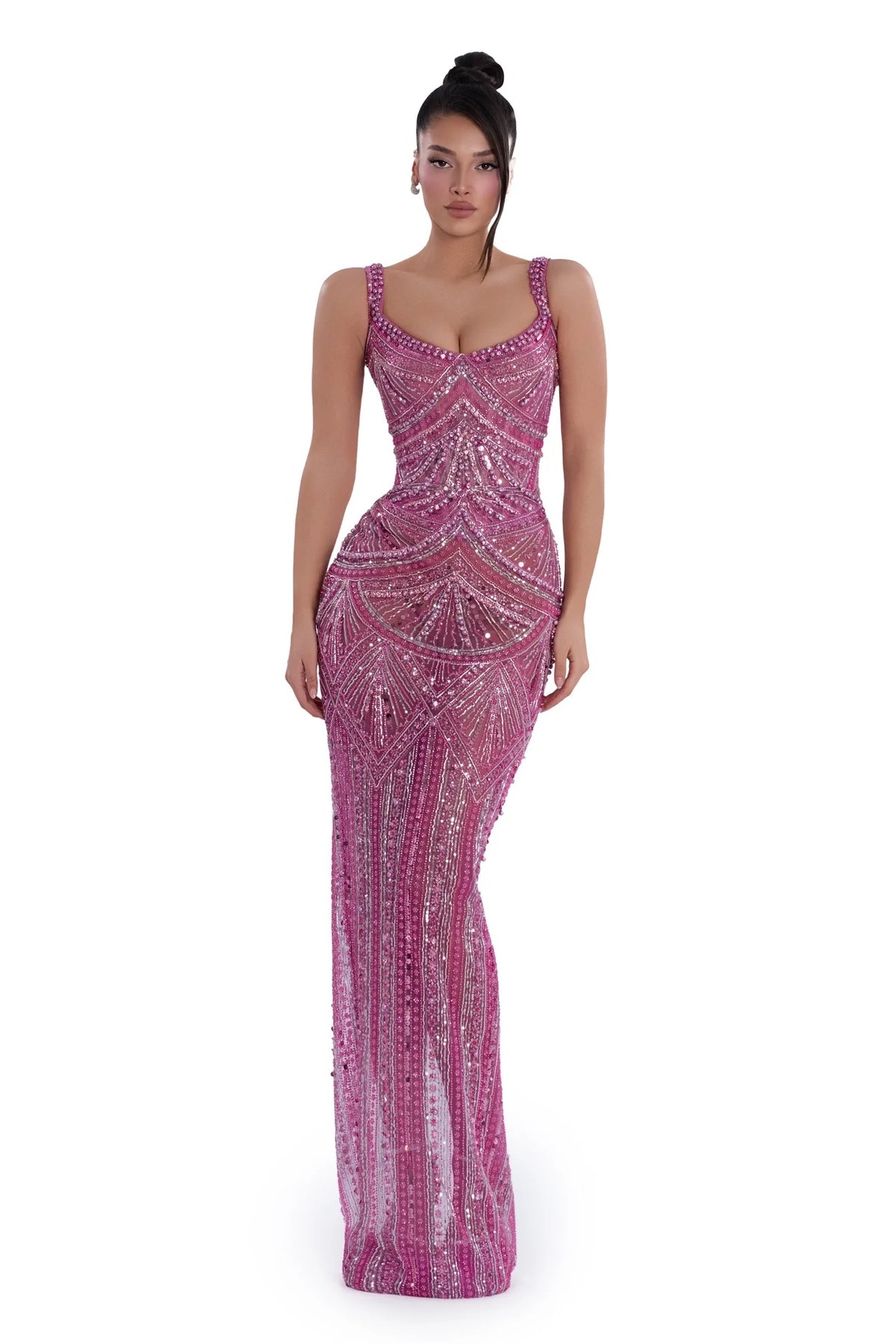 Albina Dyla Lumiere Blush Dress - Pink