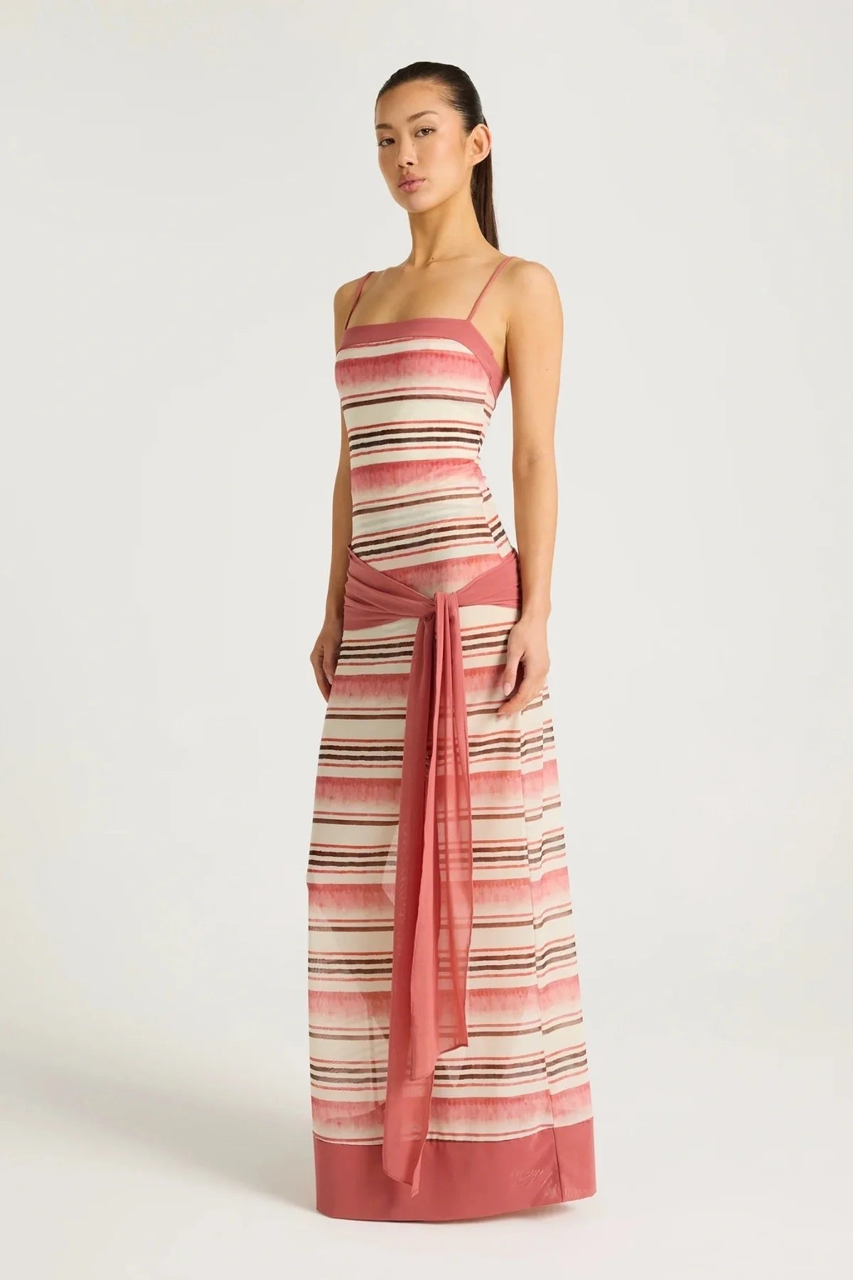 Benni Suki Maxi Dress - Melon Stripe
