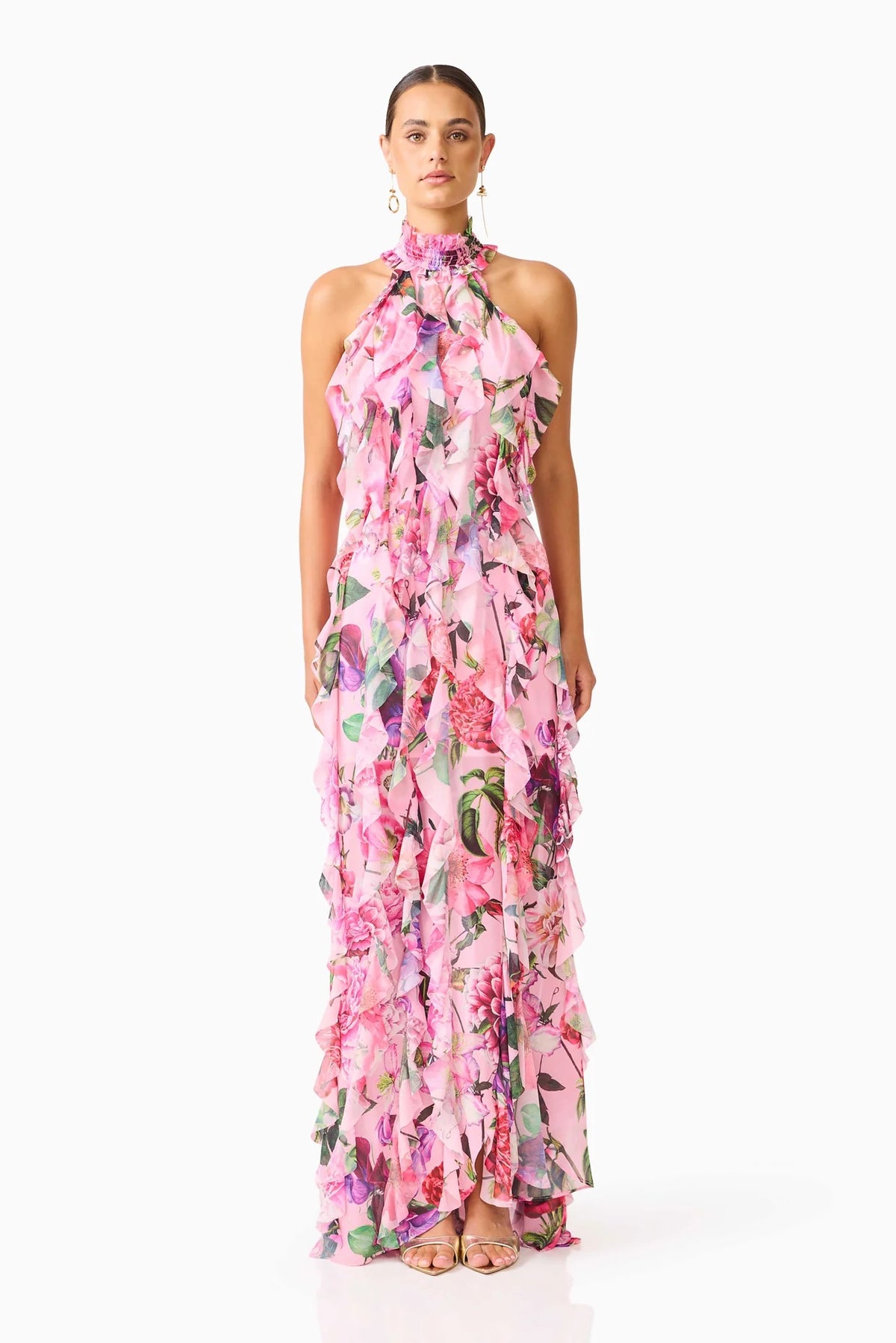 Elliatt Solene Gown - Pink Floral