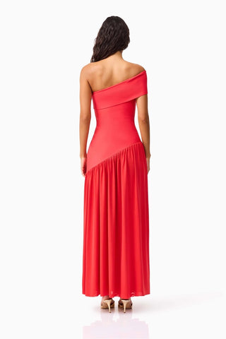 Elliatt Asymmetrical Gown - Coral