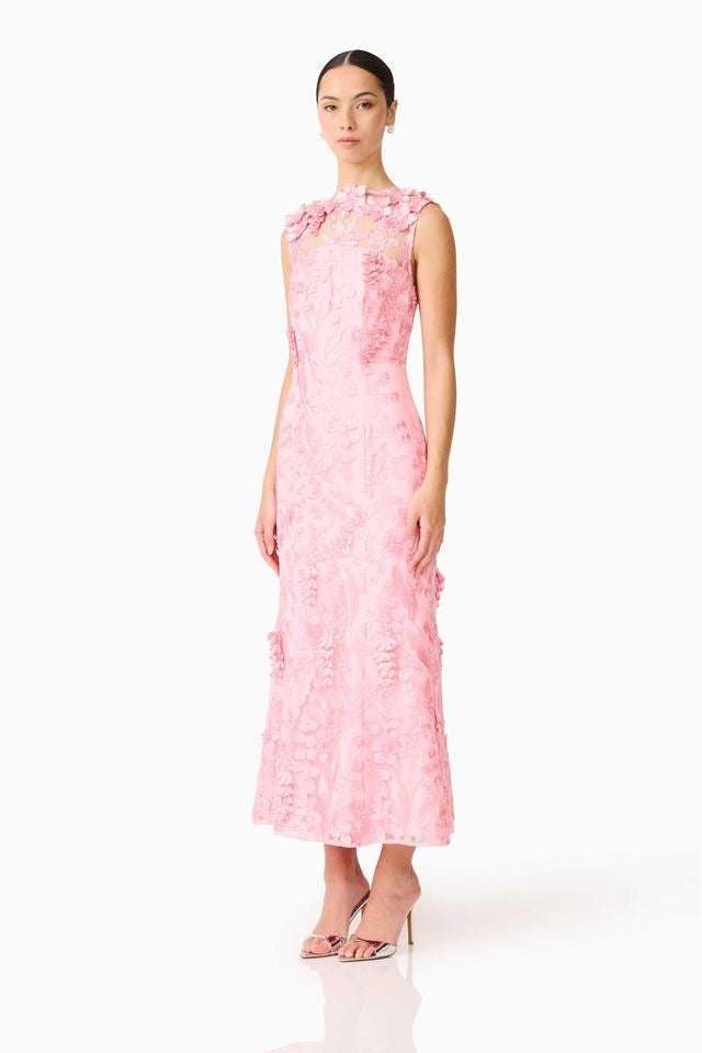 Elliatt Monique High Neck Gown - Pink
