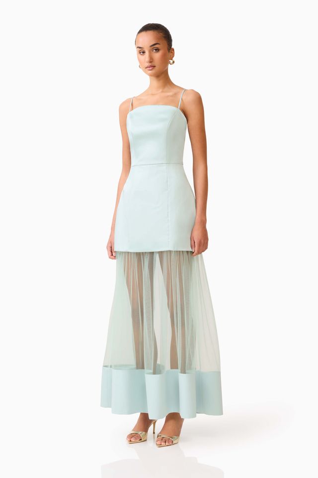 Elliatt Marcella Strapless Gown - Seagreen