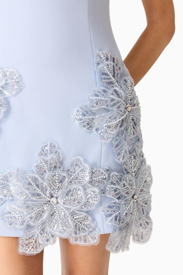 Elliatt Skye Mini Dress - Baby Blue