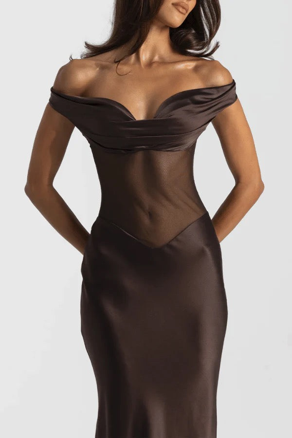 Natalie Rolt Gwyneth Gown - Espresso
