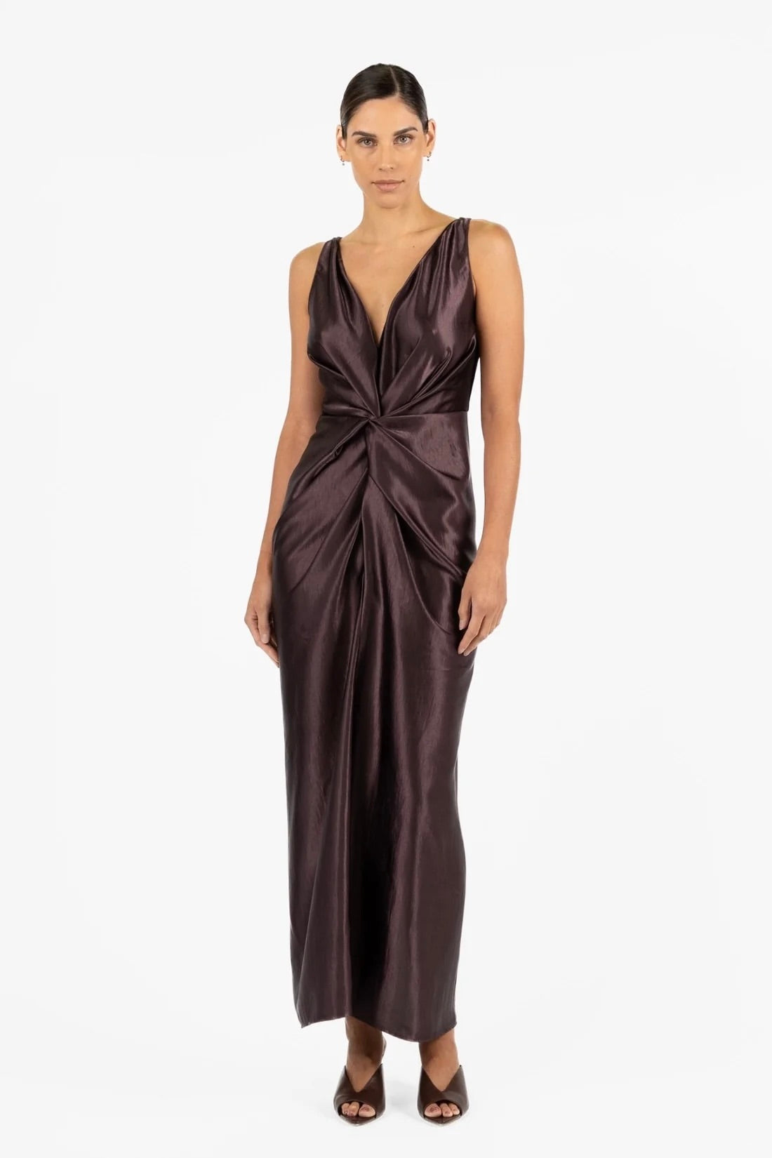 One Fell Swoop Galia Dress - Aubergine