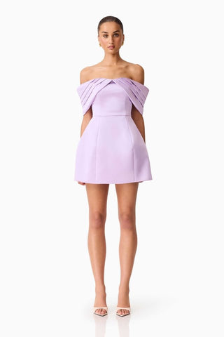 Elliatt Hope Tulip Mini Dress - Pastel Purple