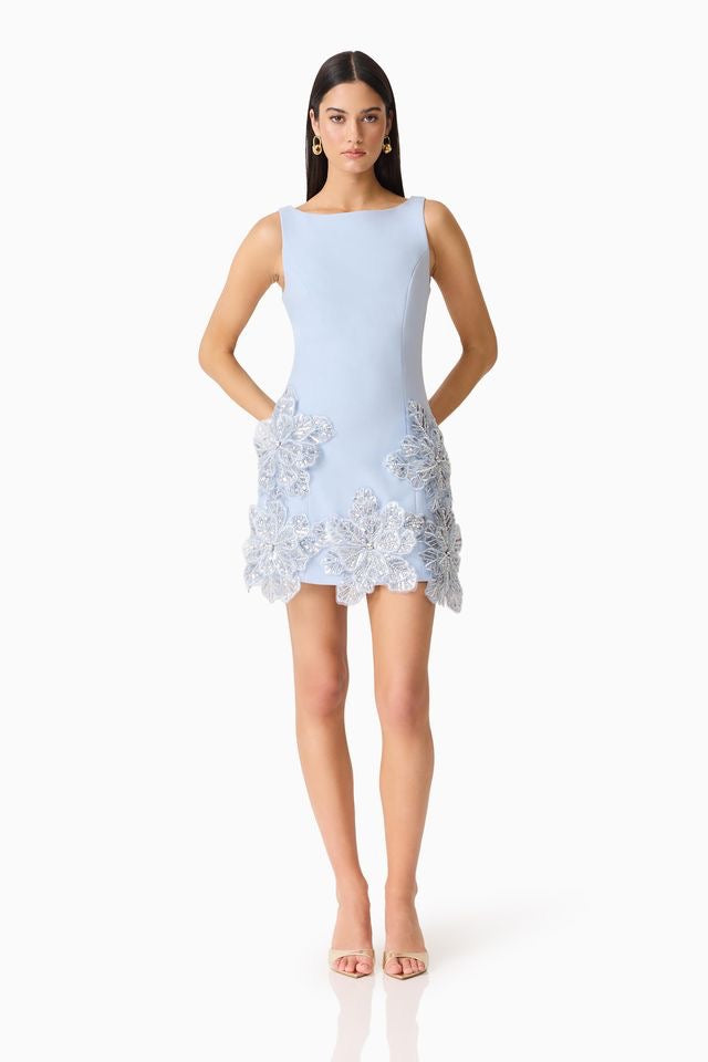 Elliatt Skye Mini Dress - Baby Blue
