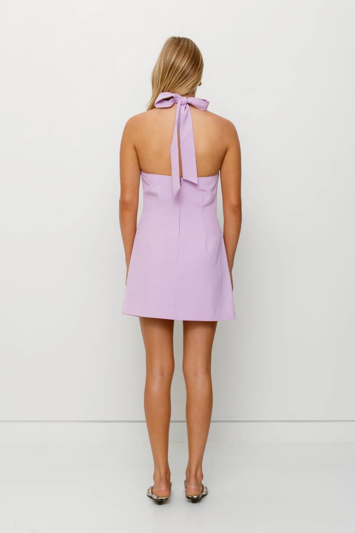 The Wolf Gang Inka Mini Vest Dress - Lavender