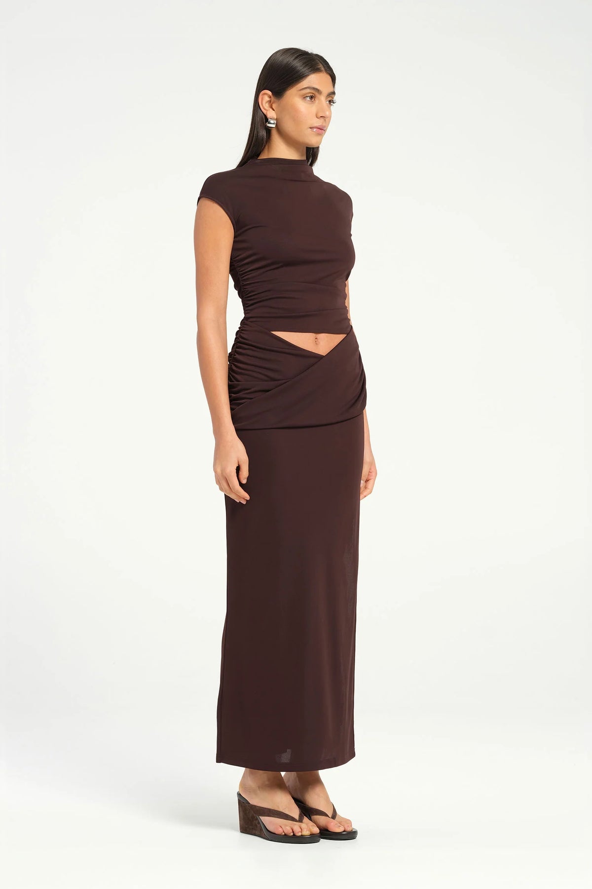 Benni Royce Maxi Dress - Chocolate - Dress Hire AU Benni Royce Maxi Dress - Chocolate - Dress Hire AU