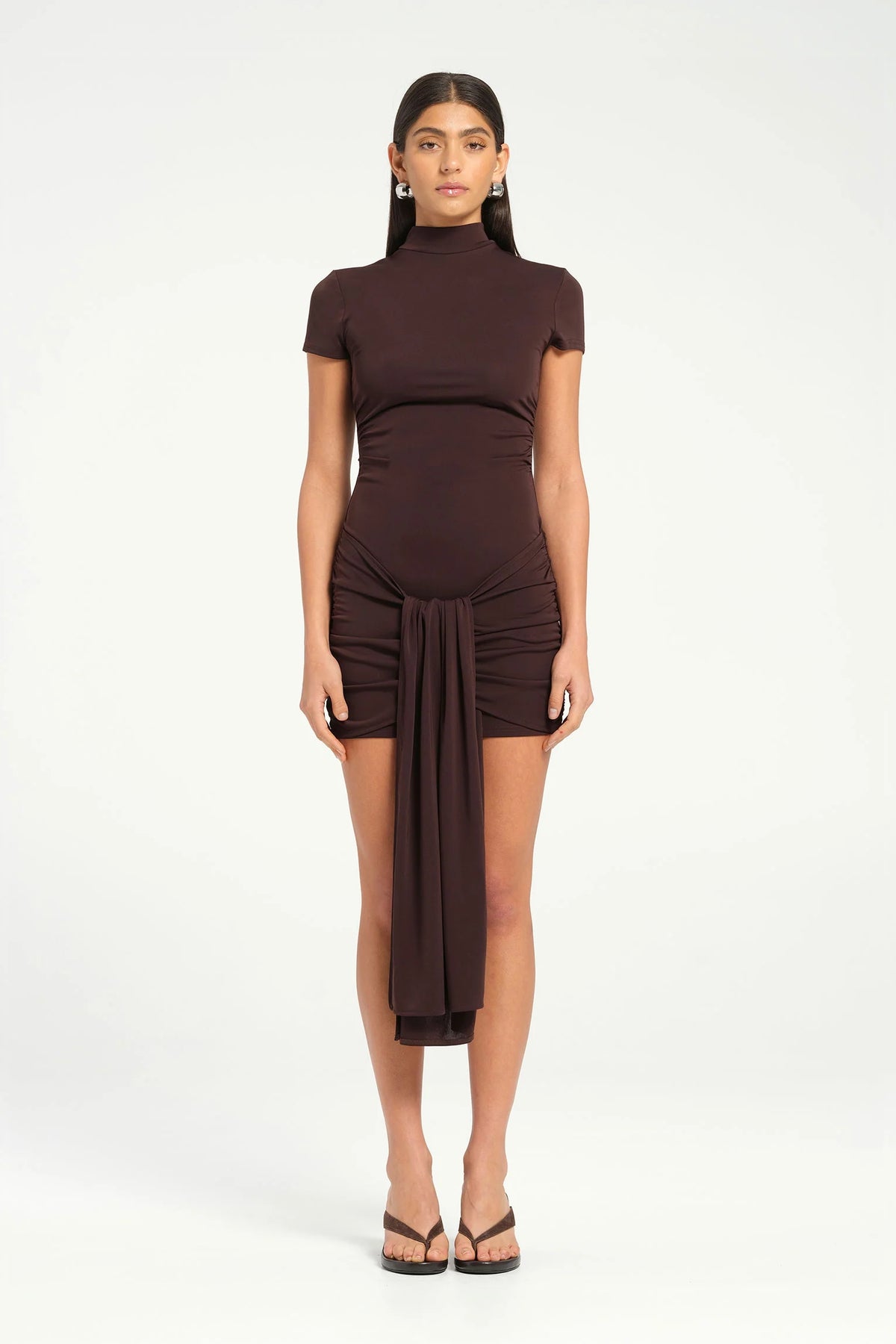 Benni Astrid Mini Dress - Chocolate