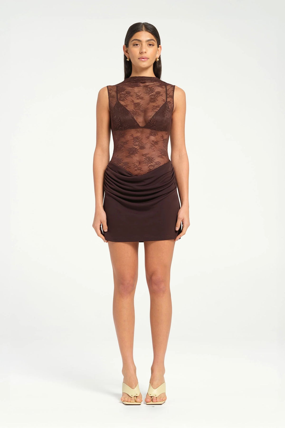 Benni Darby Mini Dress - Chocolate