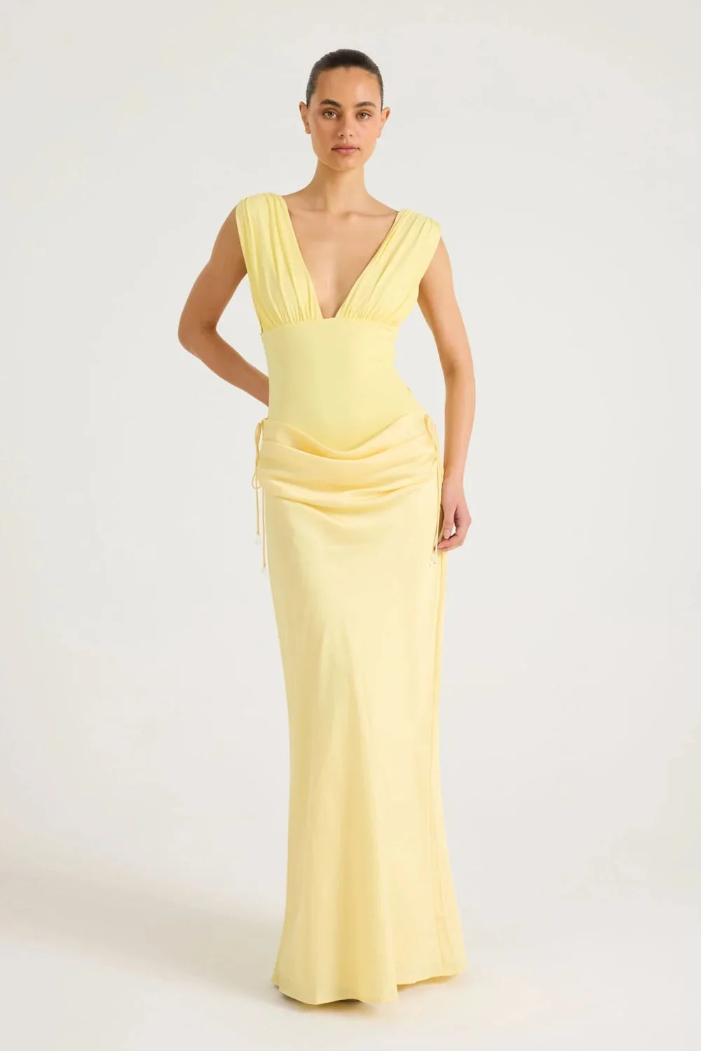 Benni Monroe Maxi Dress - Lemon