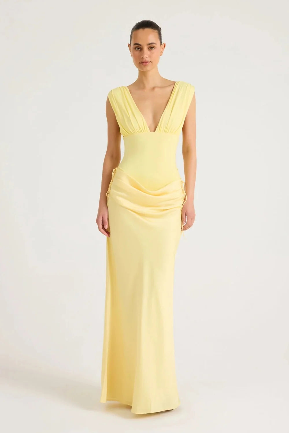 Benni Monroe Maxi Dress - Lemon